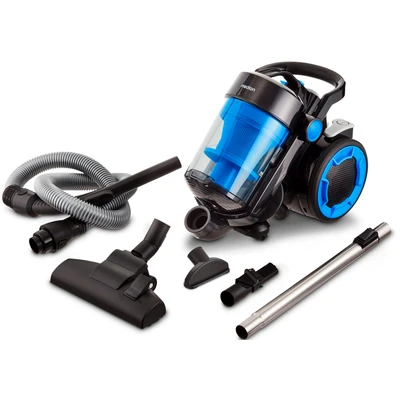 Abbildung von MEDION Beutelloser Zyklon Staubsauger P4000 (900 Watt Leistung, 4,3 Liter Staubbehälterkapazität, waschbarer HEPA 13 Filter, 11 m Arbeitsradius, MD 11906) blau