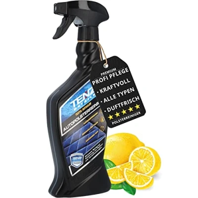 Abbildung von TENZI Premium Polsterreiniger (600ml) für Auto &amp; Motorrad Polster Reiniger Innenraum, angenehmer Duft, entfernt Flecken Schmutz in 60 Sekunden Polsterpflege Sitze Teppich Autopolster
