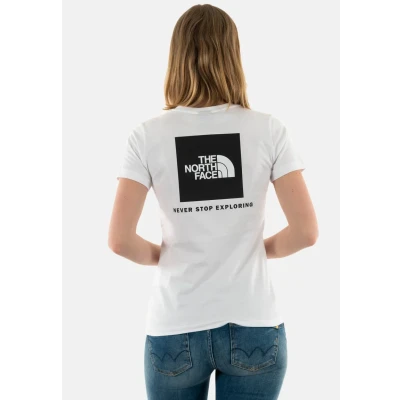 Abbildung von The North Face W S/S BOX Tshirt print, Damen, Größe: 32, Tnf white