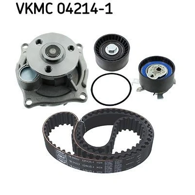 Abbildung von SKF VKMC 04214 1 Wasserpumpe + Zahnriemensatz mit Dichtungen 129 FORD: Focus Mk1 Saloon, Transit Connect Van, Hatchback