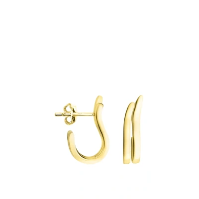 Abbildung von SOFIA MILANI Damen Ohrringe 925 Silber vergoldet/golden Bogen Ohrstecker E1359