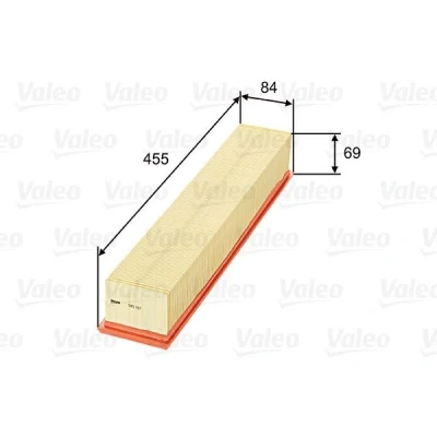 Abbildung von VALEO 585312 Luftfilter 69 84 455 Filtereinsatz MERCEDES BENZ: C Class Saloon, T modell, Coupe