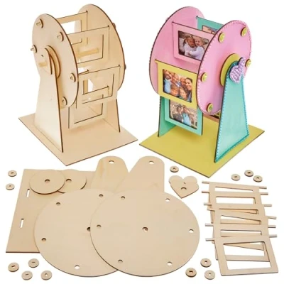 Abbildung von Baker Ross FX958 Riesenrad Holz Fotorahmen Set Packung mit 1, Bastelsets für Kinder