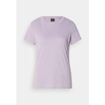 Abbildung von BOSS Esogo Tshirt basic, Damen, Größe: Small, Light/pastel purple