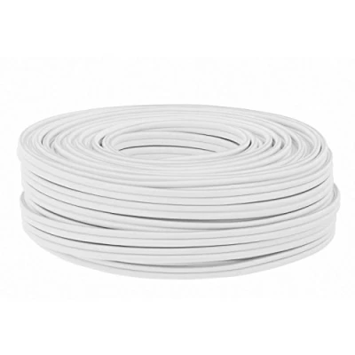 Abbildung von DCSk 50m Kupferkabel (2 x 1,5mm²) I Hochreines Vollkupfer Isoliertes Lautsprecherkabel (LS), HiFi Kabel Hochwertiges High End Boxenkabel als Meterware weiss