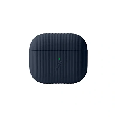 Abbildung von Native Union Curve Hülle für AirPods (Gen 3) Schlanke strukturierte Silikonhülle Kompatibel mit Qi Wireless Charging (Indigo)