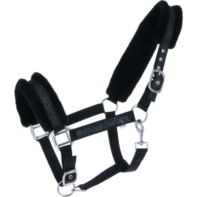 Abbildung von HB Halfter Glamour Schwarz Warmblut