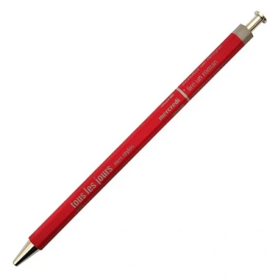 Abbildung von MARK&#039;S Days Tous les Jours Kugelschreiber aus Holz und Metall in der Farbe Rot mit einer 0,5mm Spitze, DAY BP1 RE