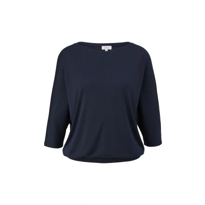 Abbildung von s.Oliver 3/4ARM Langarmshirt, Damen, Größe: 34, Navy