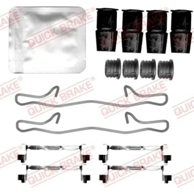 Abbildung von QUICK BRAKE 109 0197 Zubehörsatz, Scheibenbremsbelag MERCEDES BENZ: E Class Saloon, T modell