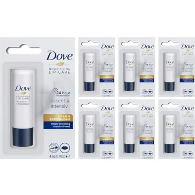 Abbildung von Lippen balsam Dove Nourishing Lipcare 4,8g Essential Intensiv Lippenpflege (6 Stück)