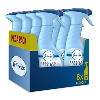 Abbildung von Febreze Spray Lufterfrischer für Schrank, 8 Packungen x 500 ml, klassische Frische, Maxi Format, beseitigt starke und anhaltende Gerüche, geeignet Stoffe, leichte Zerstäubung