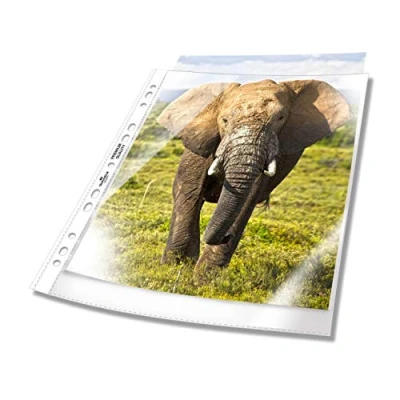 Abbildung von Durable Prospekthülle A4 extra breit, 240x310 mm, 90my, transparent, 50 Stück, 999111197