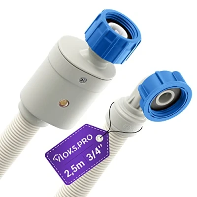 Abbildung von Vioks.pro Wasserstop Waschmaschine Schlauch 3/4 Zoll 2,5 m 25 C Zulaufschlauch Spülmaschine/Aquastop Waschmaschinen Zubehör Zulaufschläuche für