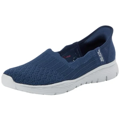 Abbildung von Skechers Damen Seager Believe It Sneaker, Navy, 40 EU