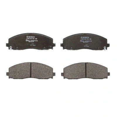 Abbildung von BOSCH 0 986 494 769 Bremsbelagsatz Low Metallic mit akustischer Verschleißwarnung Anti Quietsch Blech LANCIA: Voyager
