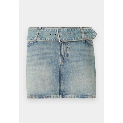 Abbildung von HUGO Gamini Jeansrock, Damen, Größe: XS, Bright blue