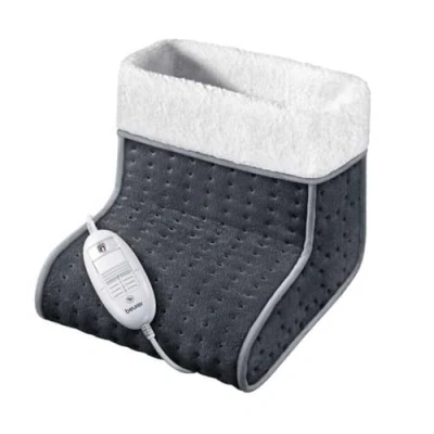 Abbildung von Beurer FW 20 Cosy Fußwärmer, elektrische Fußheizung mit 3 Temperaturstufen und Abschaltautomatik, Maschinenwaschbar, grau, 1 Stück (1er Pack)