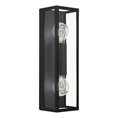 Abbildung von Eglo 99124 Wandleuchte AMEZOLA klar L:11 10 H:38cm dimmbar IP44