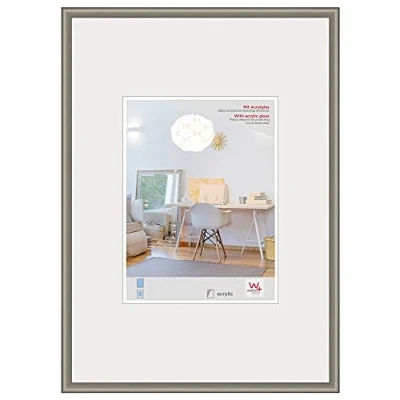 Abbildung von walther design Bilderrahmen stahl 20 x 30 cm mit Kunstglas, New Lifestyle Kunststoffrahmen KVX030D