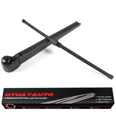 Abbildung von OTUAYAUTO Heckscheibenwischer kompatibel mit Caddy 04 15, T5 03 Scheibenwischer Hinten Wischerarm Wischerblätter, Länge: 410mm