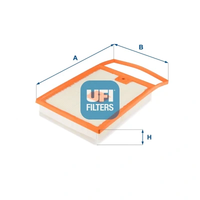 Abbildung von UFI 30.692.00 Luftfilter 49 206 349 Filtereinsatz SEAT: Ibiza 4, 4 Sportcoupe, ST, SKODA: Fabia III Estate, Hatchback