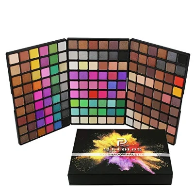 Abbildung von FantasyDay Profi 162 Farben Hochpigmentierte Warme Natürliche Matt Schminke Lidschatten Palette Makeup Kit Augenschatten Eyeshadow Make up Kosmetik Schimmer Set