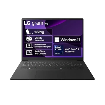 Abbildung von LG Notebook »gram Pro 17«, 43,18 cm, / 17 Zoll, Intel, Core Ultra 7, ARC, 1000 GB SSD