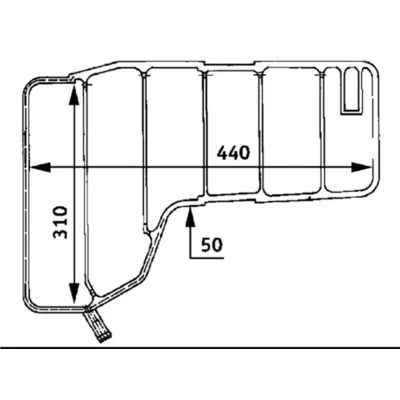 Abbildung von Ausgleichsbehälter, Kühlmittel MAHLE CRT 38 000S