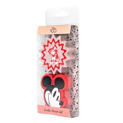 Abbildung von Grupo Erik Radiergummi Set Disney Mickey Mouse 100. Jubiläum Radierer Radiergummis