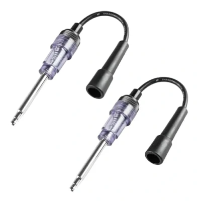 Abbildung von 2 Stücks Zündfunkenprüfer,Verstellbarer Zündspule Prüfgerät,Mehrzweck Motor Zündspulenprüfgerät，Zündung Prüfer Zündkerzen Tester，für alle Auto Verbrennungsmotoren Rasenmäher interner externer