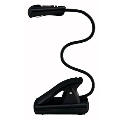 Abbildung von WEDO Leselampe LED, mobil, schwarz, mit Batterien, Kunststoff