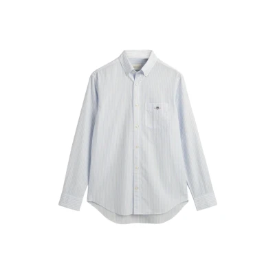 Abbildung von GANT REG Poplin Stripe Hemd, Herren, Größe: Small, Light blue