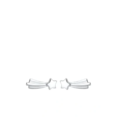 Abbildung von Elli Sternschnuppe Ohrringe silvercoloured, Damen, Größe: One Size, Silver coloured