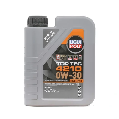 Abbildung von Liqui Moly Top Tec 4210 0W 30 1l Motoröl 21604 VOLKSWAGEN: Golf 4, 5, 7, AUDI: A6 C7 Avant, Q3, A4 B8 SKODA: Octavia 3 Combi