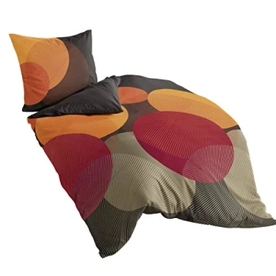 Abbildung von Bierbaum, Mako Satin Bettwäsche , Designed in Germany, 6155 kakao 09, 135x200 cm + 80x80