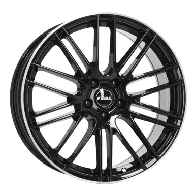 Abbildung von RIAL 5 loch 18Zoll 108mm Alufelge Kibo Schwarz hornpoliert KIB80845F53 2 Felge