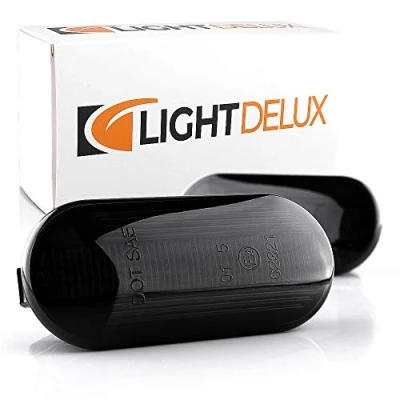 Abbildung von LIGHTDELUX Ersatz für 2 x LED Blinkleuchte Blinker Seitenblinker links rechts ohne Fehlermeldung Black Vision V 17060508