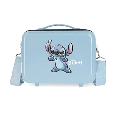Abbildung von Disney Stitch Naughty Make a Face Kulturbeutel, anpassungsfähig, Blau, 29 x 21 15 cm, starres ABS, 9,14 l, 0,8 kg
