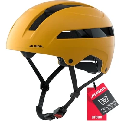 Abbildung von ALPINA SOHO Extrem Robuster, Leichter &amp; Individuell Anpassbarer Urban Fahrradhelm Für Erwachsene, burned yellow matt, 55 59 cm