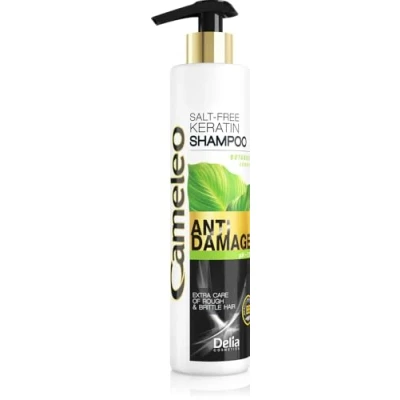 Abbildung von Cameleo Keratin Haarwaschmittel für Geschädigtes, Trockenes, Raues Haar Regenerierende Reparaturbehandlung &amp; Pflege mit biomimetischem Arganöl, Hitzeschutz salz frei 250ml