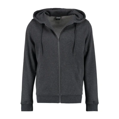 Abbildung von Urban Classics Basic Sweatjacke, Herren, Größe: Small, Charcoal