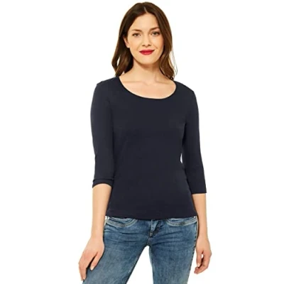 Abbildung von Street One Damen Style Pania T Shirt, Deep Blue Neu, 34