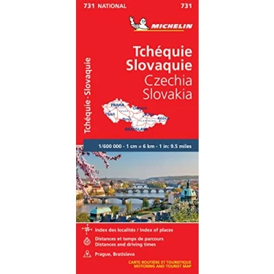 Abbildung von Michelin Tschechien Slowakei: Straßen und Tourismuskarte; Auflage 2021 (MICHELIN Nationalkarten)