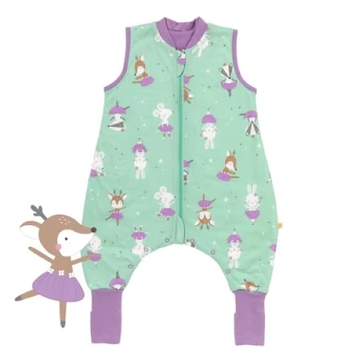 Abbildung von schlummersack Schlafsack mit Füßen Sommer 1 Tog 90 cm dünn Ballerina Kinder Beinen und verlängerten Bündchen für eine Körpergröße 100cm