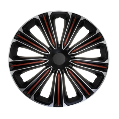 Abbildung von J TEC J14592 Radblenden 14Zoll silber, schwarz, Rot