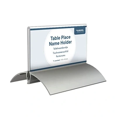 Abbildung von OPUS 2 350085 Tisch Namensschild, Aluminium Acryl, 52 x 100mm, Stück., 100 mm