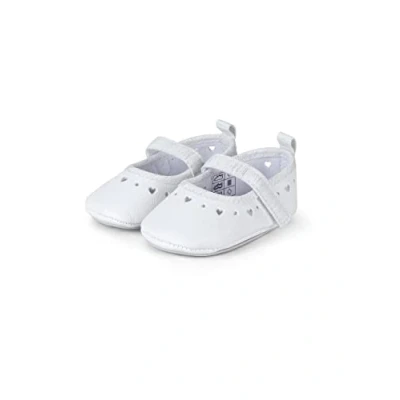 Abbildung von Sterntaler Mädchen Baby ballerina Krabbel Hausschuhe, Weiß, 19/20 EU