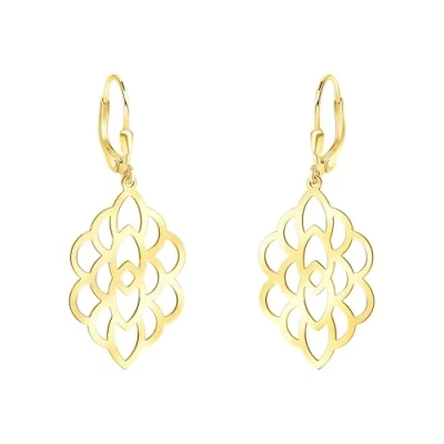 Abbildung von SOFIA MILANI Damen Ohrringe 925 Silber vergoldet/golden Ornament Ohrhänger 20946