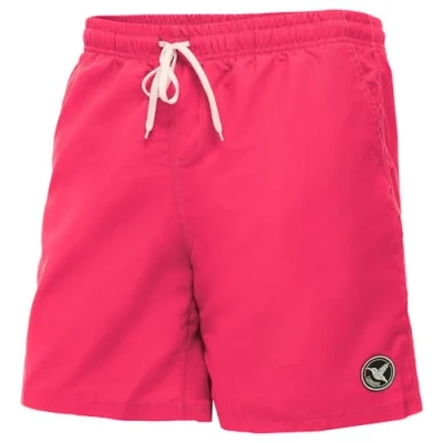 Abbildung von Ladeheid Badehose Herren, Bequeme Lange Badeshorts mit Breitem Gummibund, Kordelzug und Taschen, Schwimmhose Boardshorts LA40 129 (Rosa, 5XL)